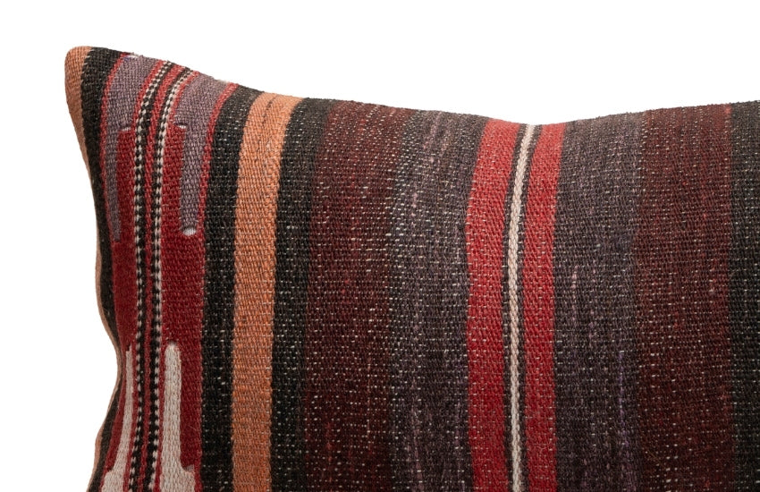 Vintage Striped Kilim Pillow Cover 12" x 20"