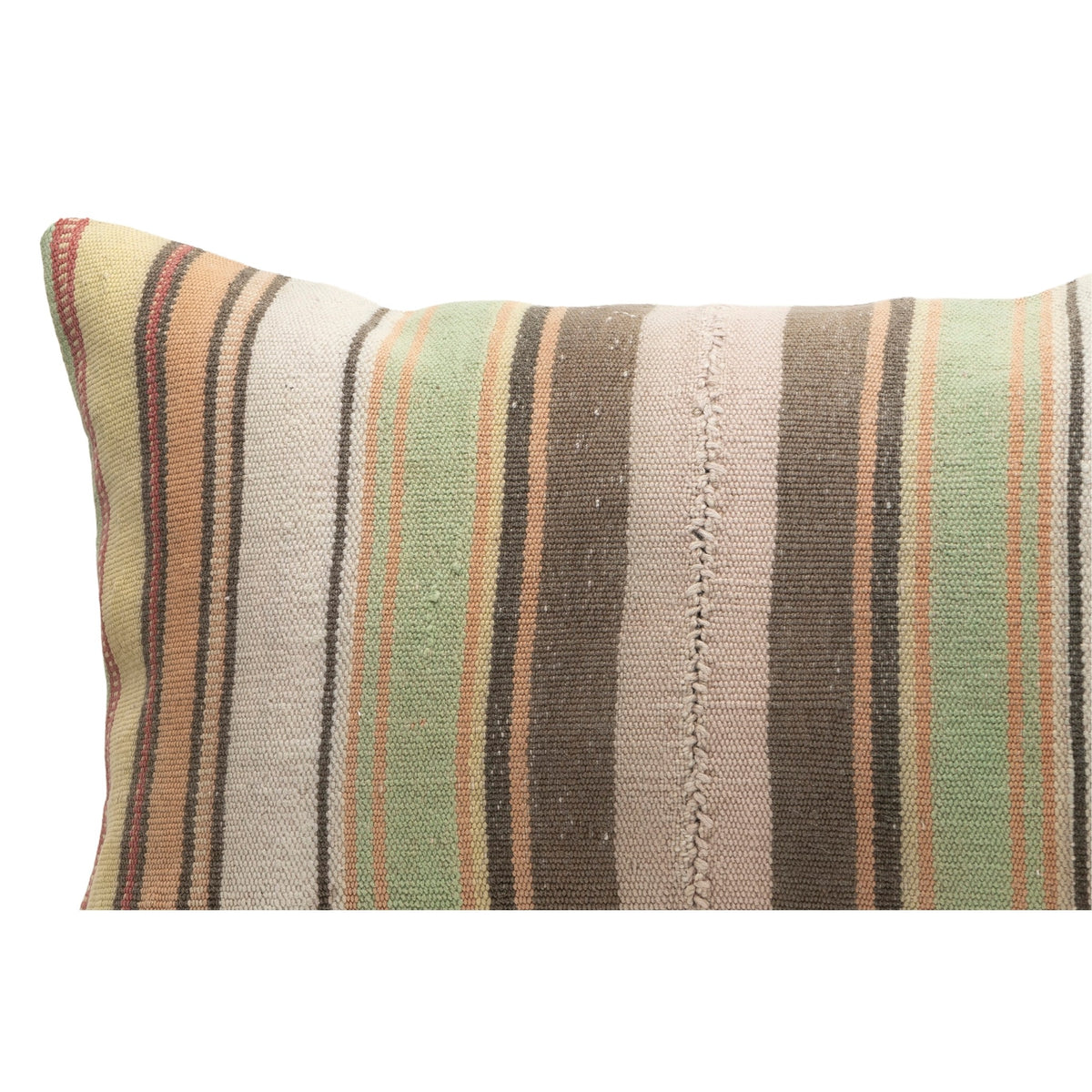 Vintage Striped Kilim Pillow Cover 16" x 24"