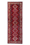 3'10" x 10'10" Handmade Hallway Kitchen Red Runner Rug