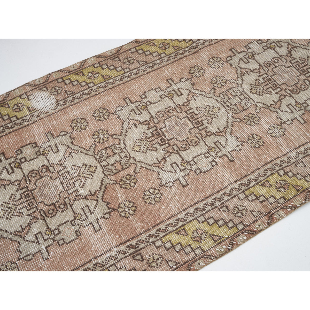 - (2'9" x 8'9") Vintage Oushak Runner Rug