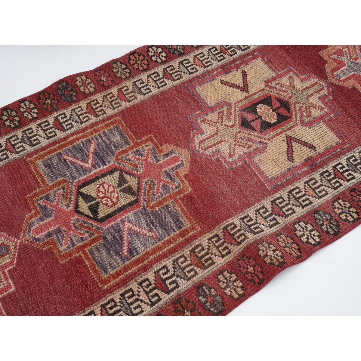 - (2'9" x 14'6") Vintage Oushak Runner Rug