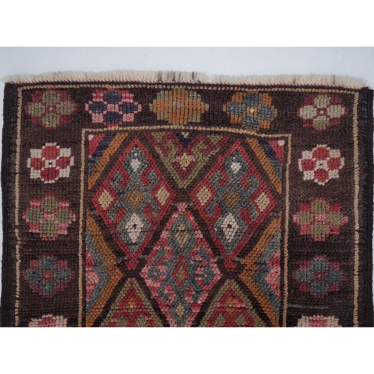 - (2'10" x 13') Vintage Oushak Runner Rug