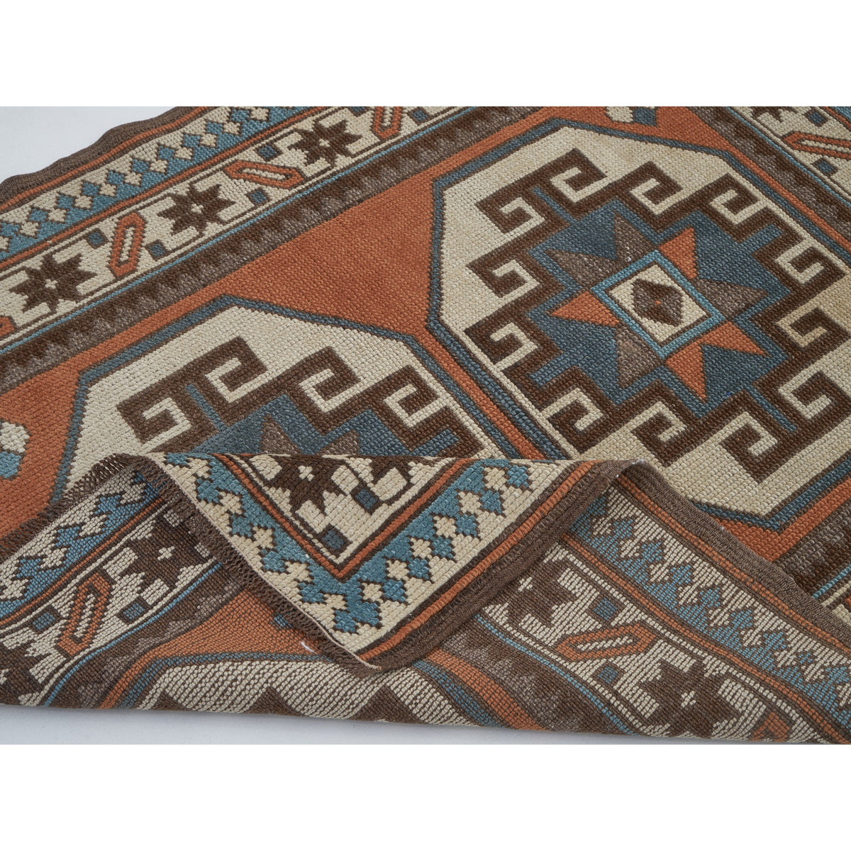 Tavuan - (3'3'' x 3'9'') Vintage Turkish Rug