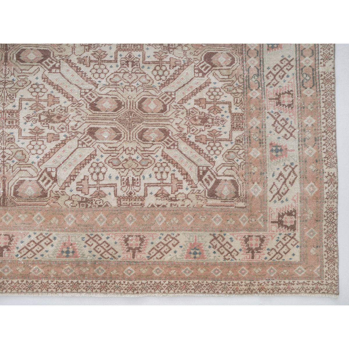 Mareba - (6'3'' x 9'3'') Vintage Turkish Rug