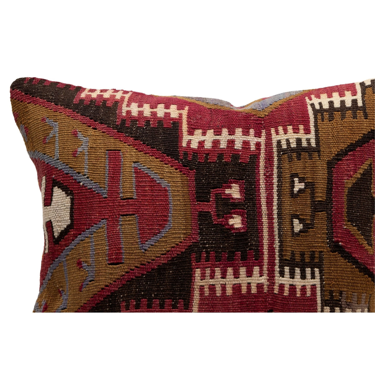 Handmade Kilim Throw Pillow Cover 16" x 16"