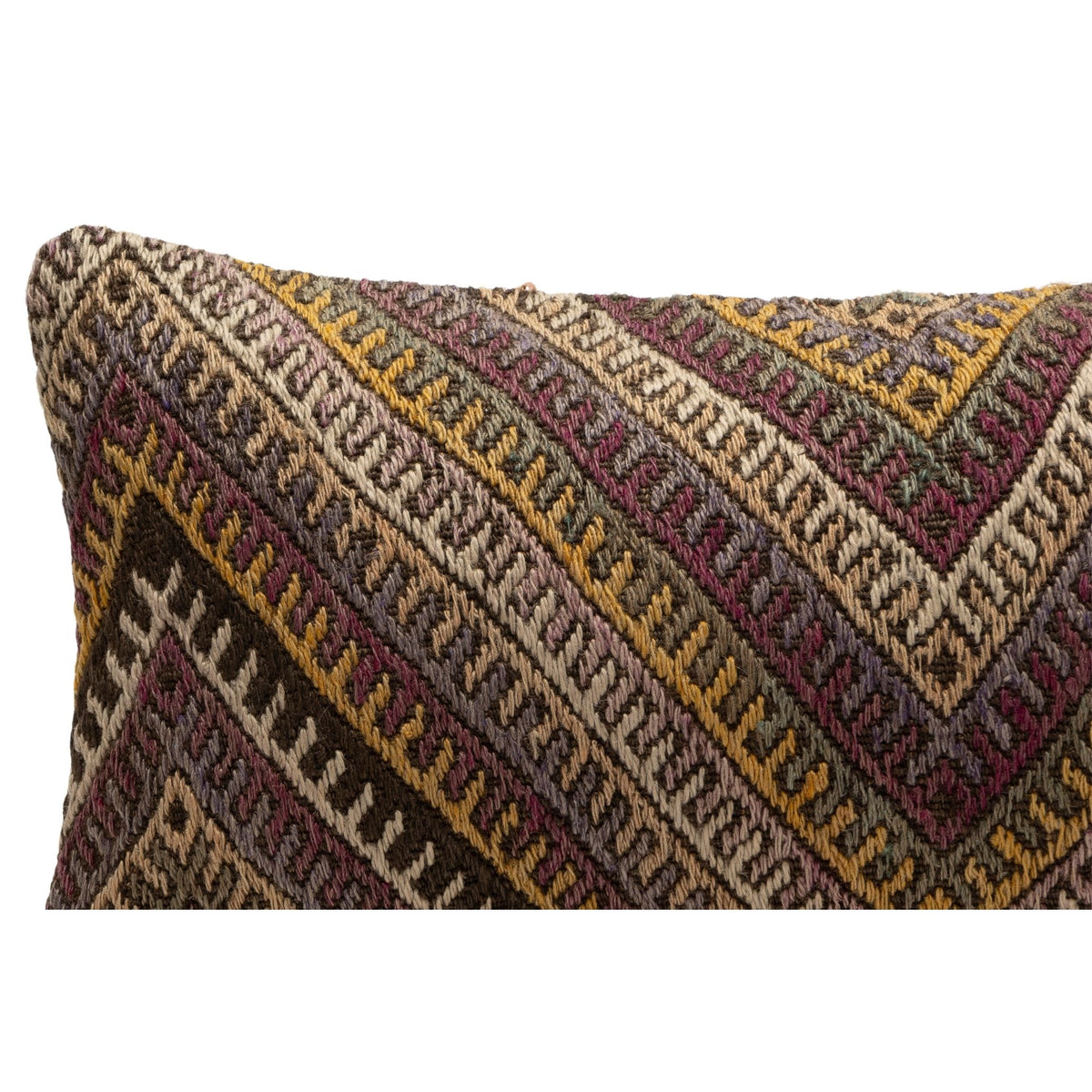 Vintage Geometric Kilim Cushion Cover 12" x 20"