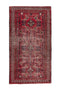 2'11" x 5'7" Handmade Small Vintage Red Rug
