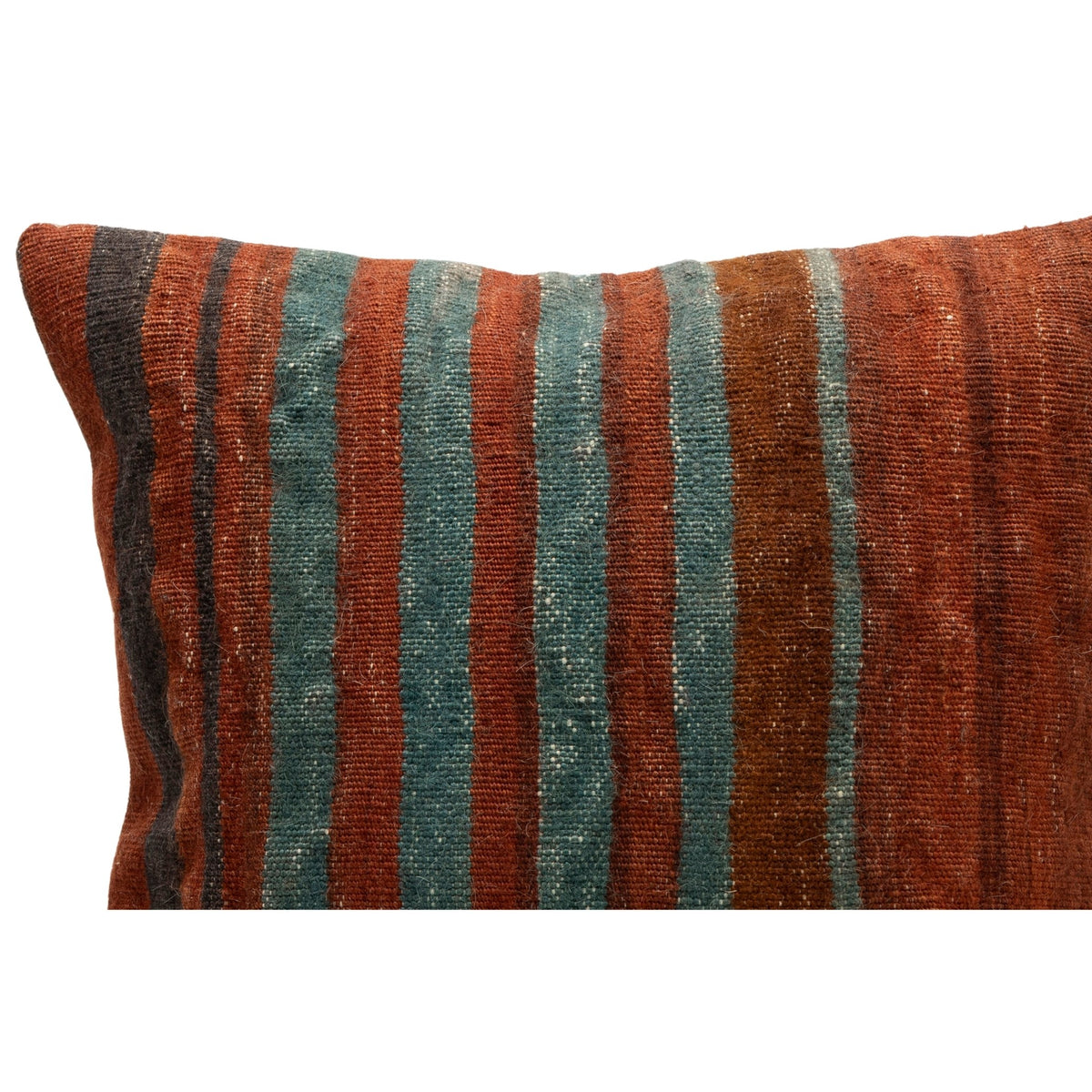 Oriental Striped Kilim Throw Pillow Case 16" x 16"