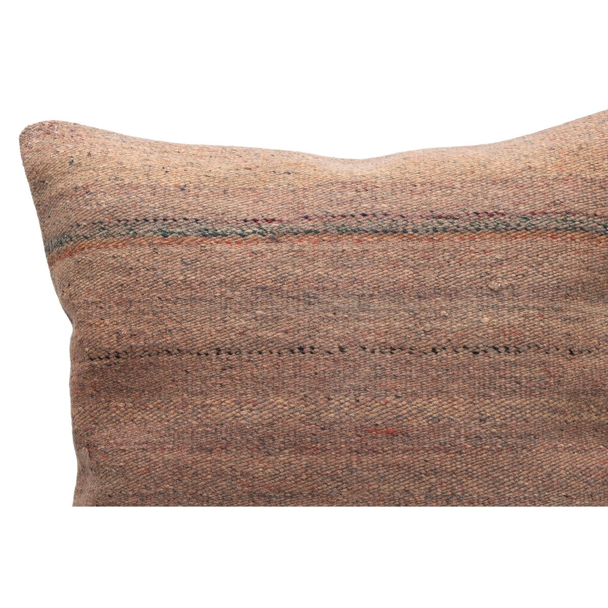 24" x 24" Handwoven Neutral Kilim Cushion Cover