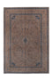 7'10" x 11'8" Neutral Beige Blue Vintage Oversize Rug