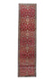 3'7" x 15'1" Handmade Vintage Authentic Runner Rug