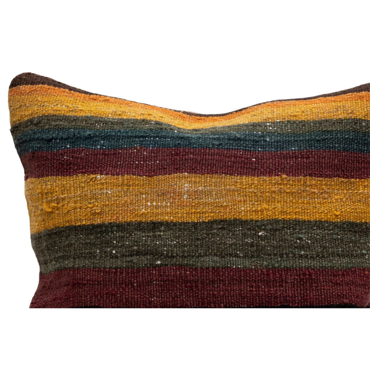 Vintage Striped Kilim Throw Pillow Case 16" x 16"