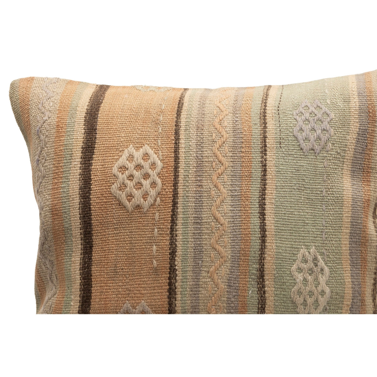 Handmade Neutral Kilim Pillow Cover 20" x 20"