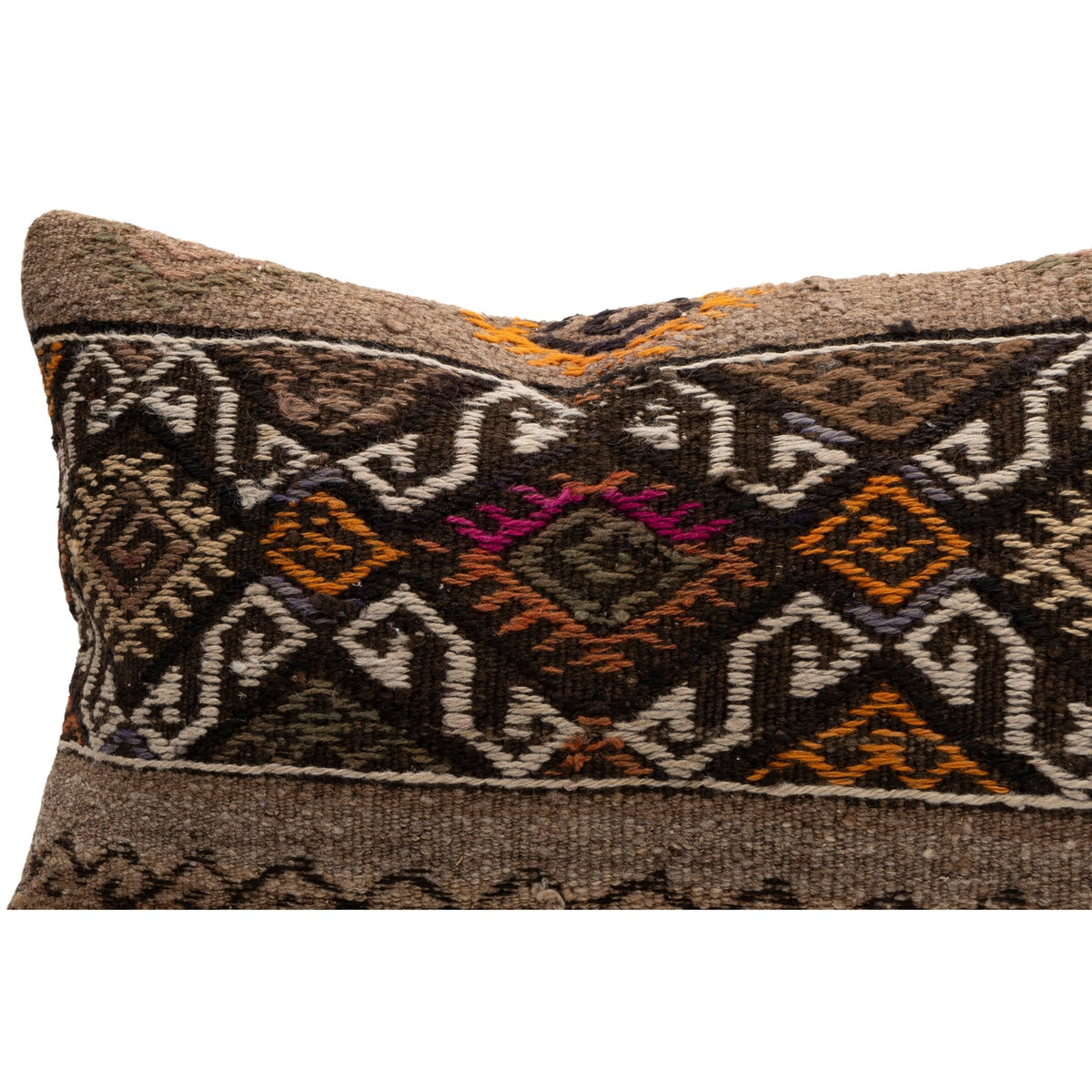 Geometric Oriental Kilim Pillow Cover 16" x 24"