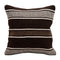 Striped black and white pillow 