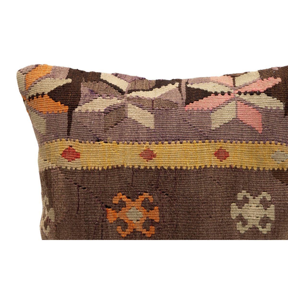 Handwoven Vintage Kilim Pillow Case 16" x 16"