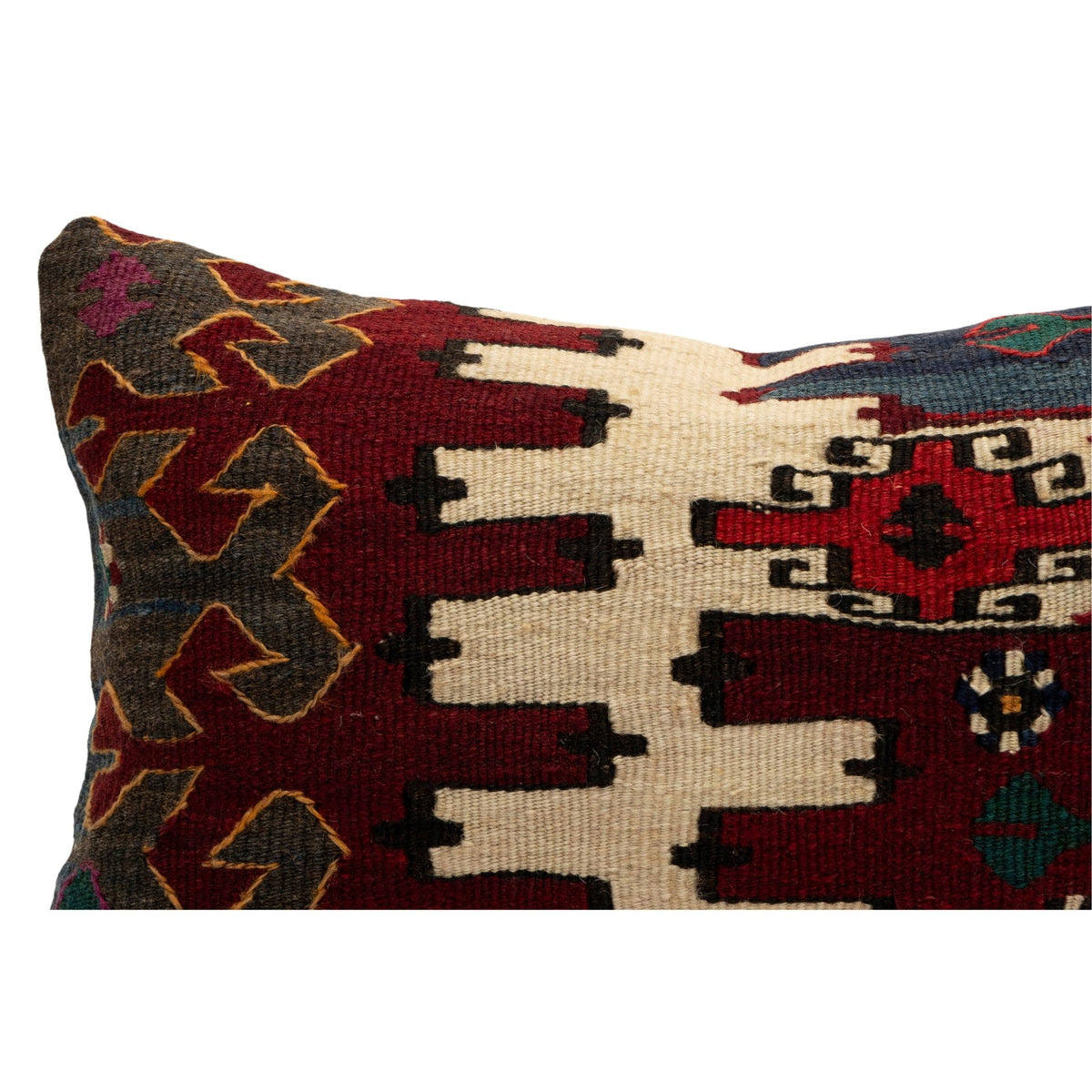 Oriental Kilim Throw Pillow Cover 12" x 20"