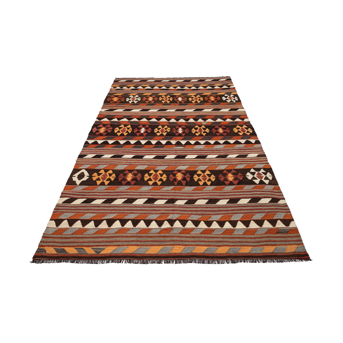 Shahin - (5' x 9'4") Vintage Kilim Rug