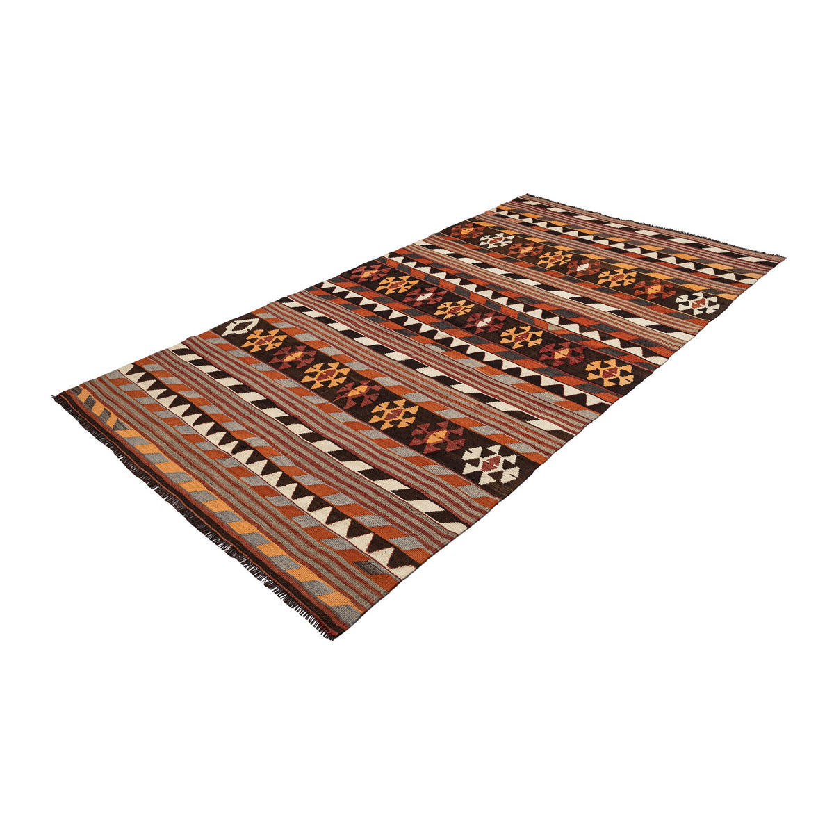 Shahin - (5' x 9'4") Vintage Kilim Rug