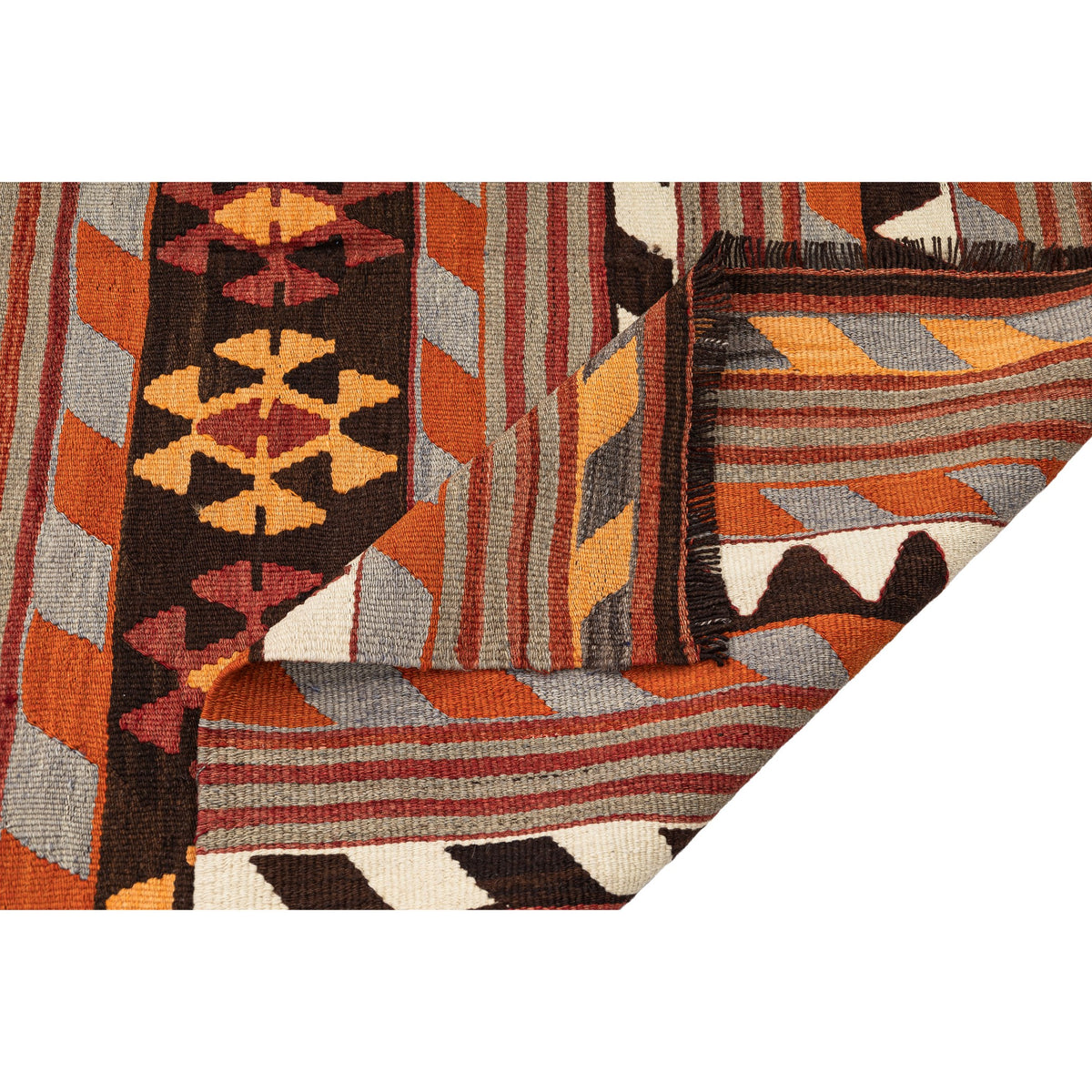 Shahin - (5' x 9'4") Vintage Kilim Rug