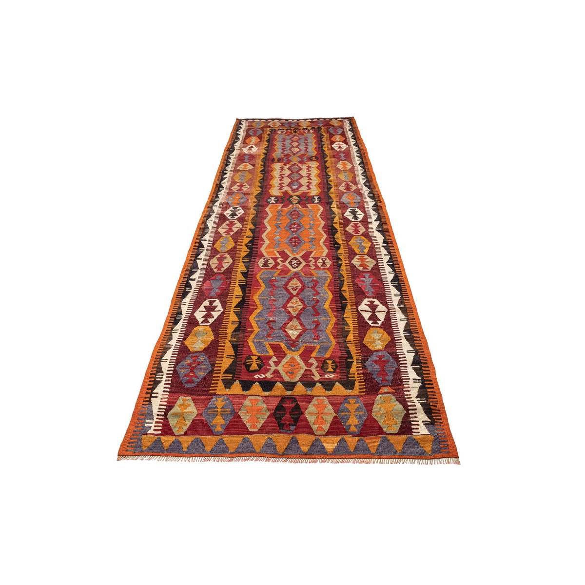 Authentic Flatweave Kilim Runner Rug