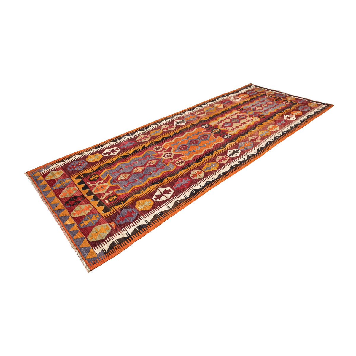 Authentic Flatweave Kilim Runner Rug