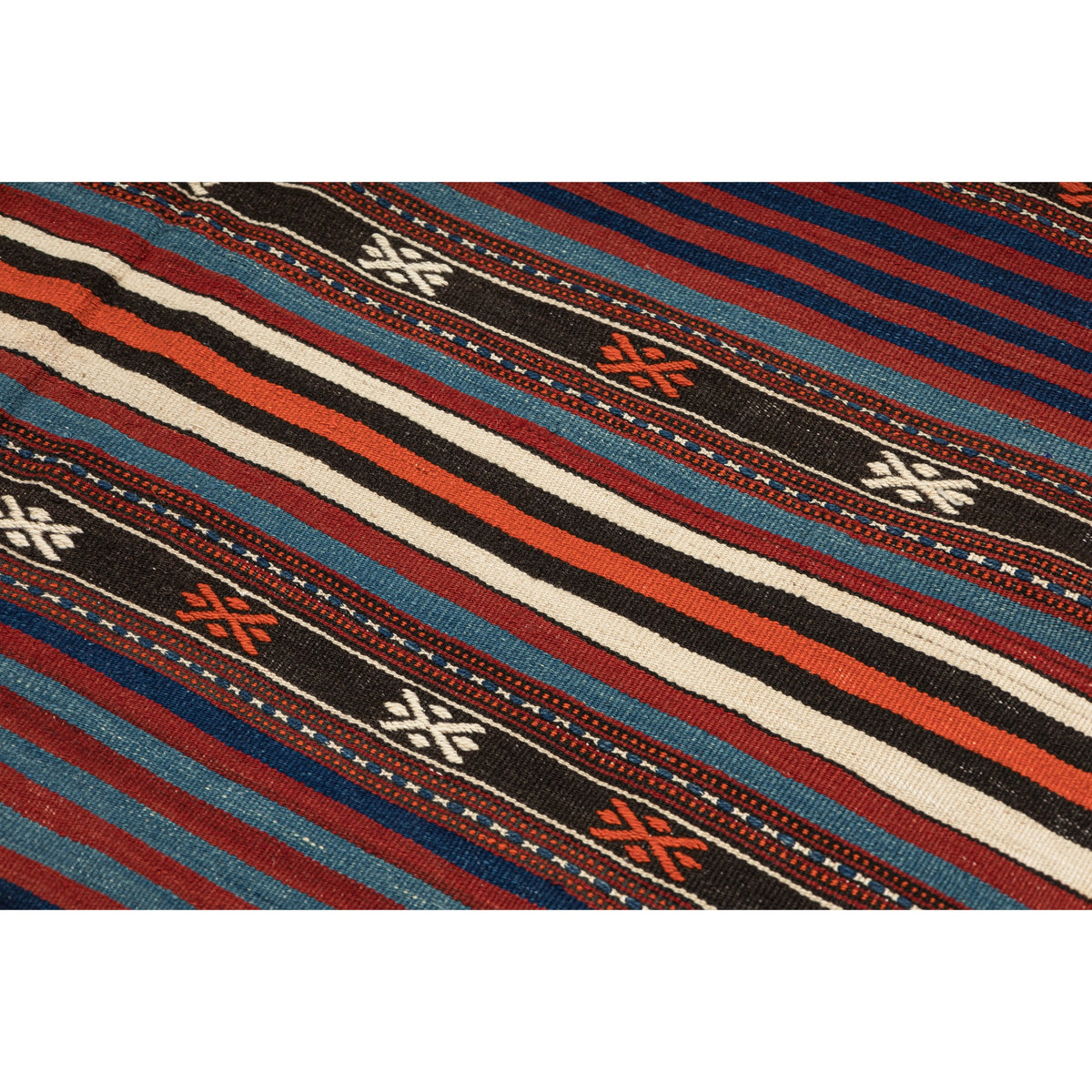 Tshela - (4'2'' x 6'6'') Vintage Turkish Kilim