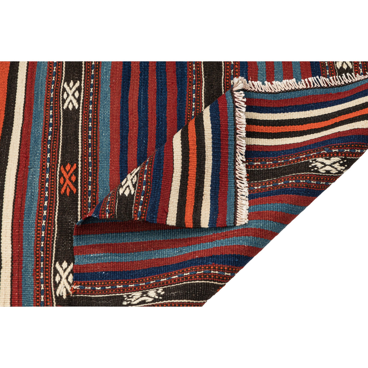 Tshela - (4'2'' x 6'6'') Vintage Turkish Kilim