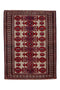 3'4" x 4'5" Handwoven Vintage Square Rug