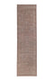 3'5" x 13'3" Neutral Turkish Entryway Kitchen Runner Rug
