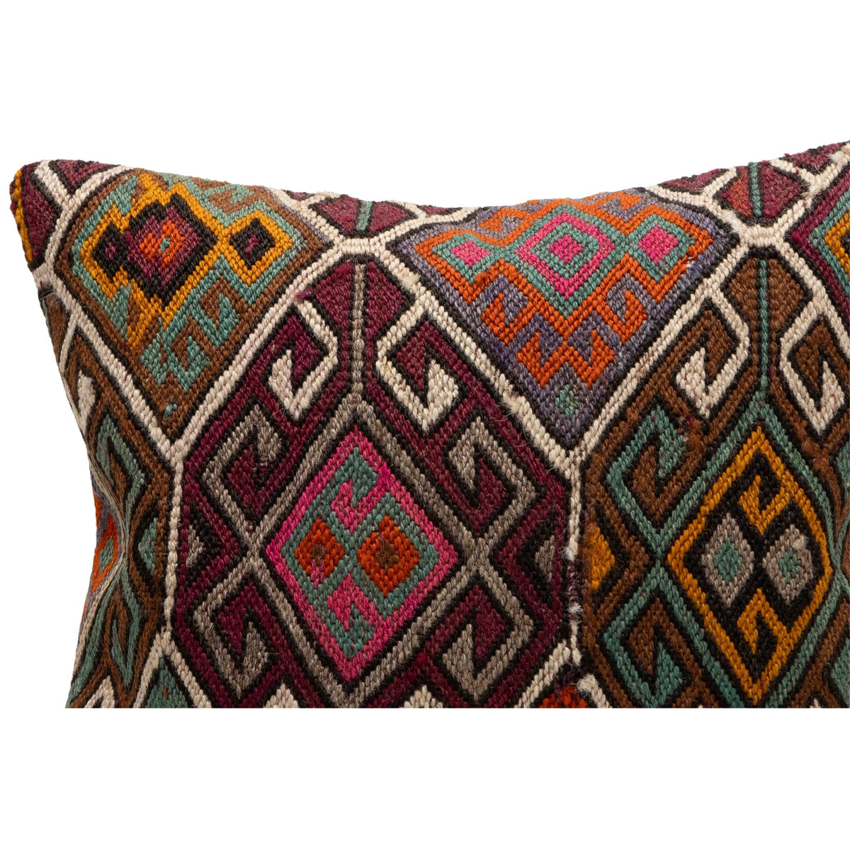 Oriental Kilim Throw Pillow Case 16" x 16"