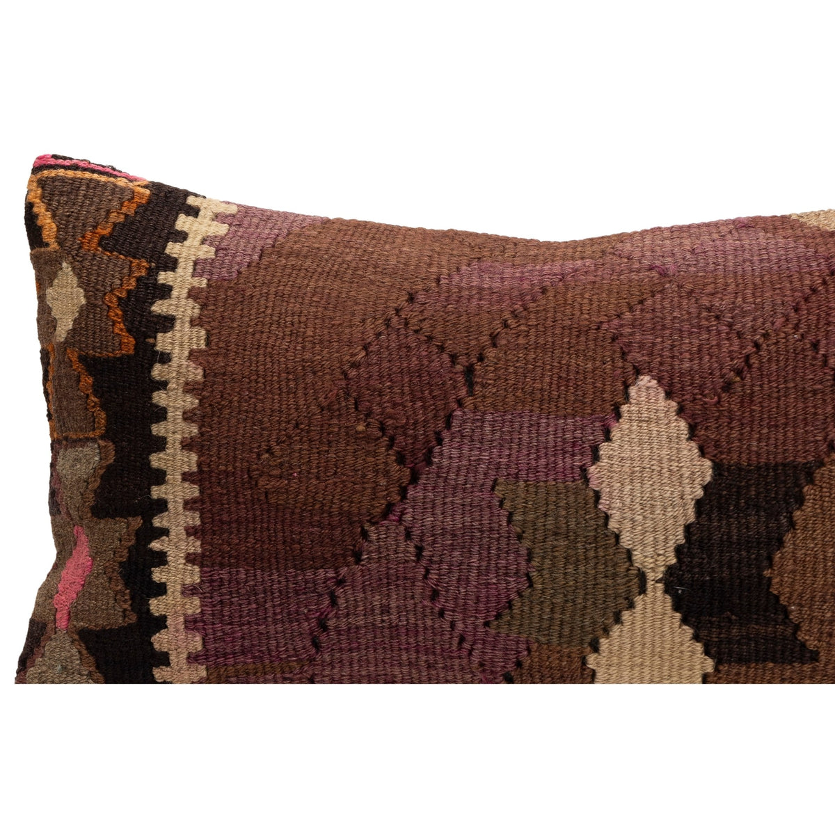 Handwoven Ethnic Kilim Pillow Case 12" x 20"