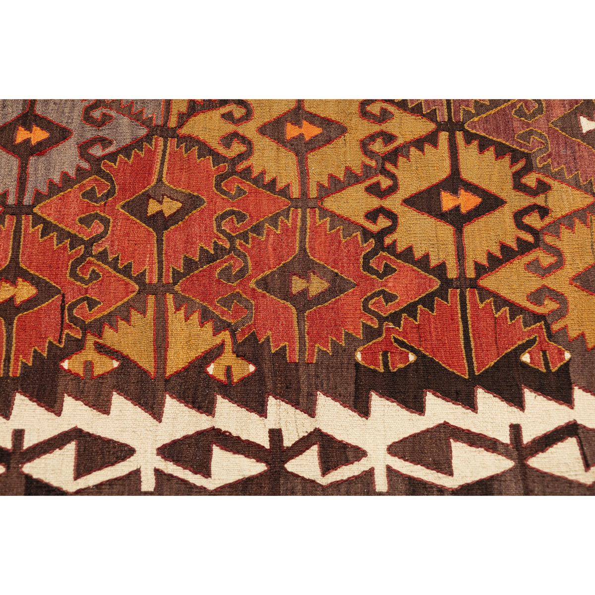 Karonga - (5'2'' x 11'8'') Vintage Turkish Kilim