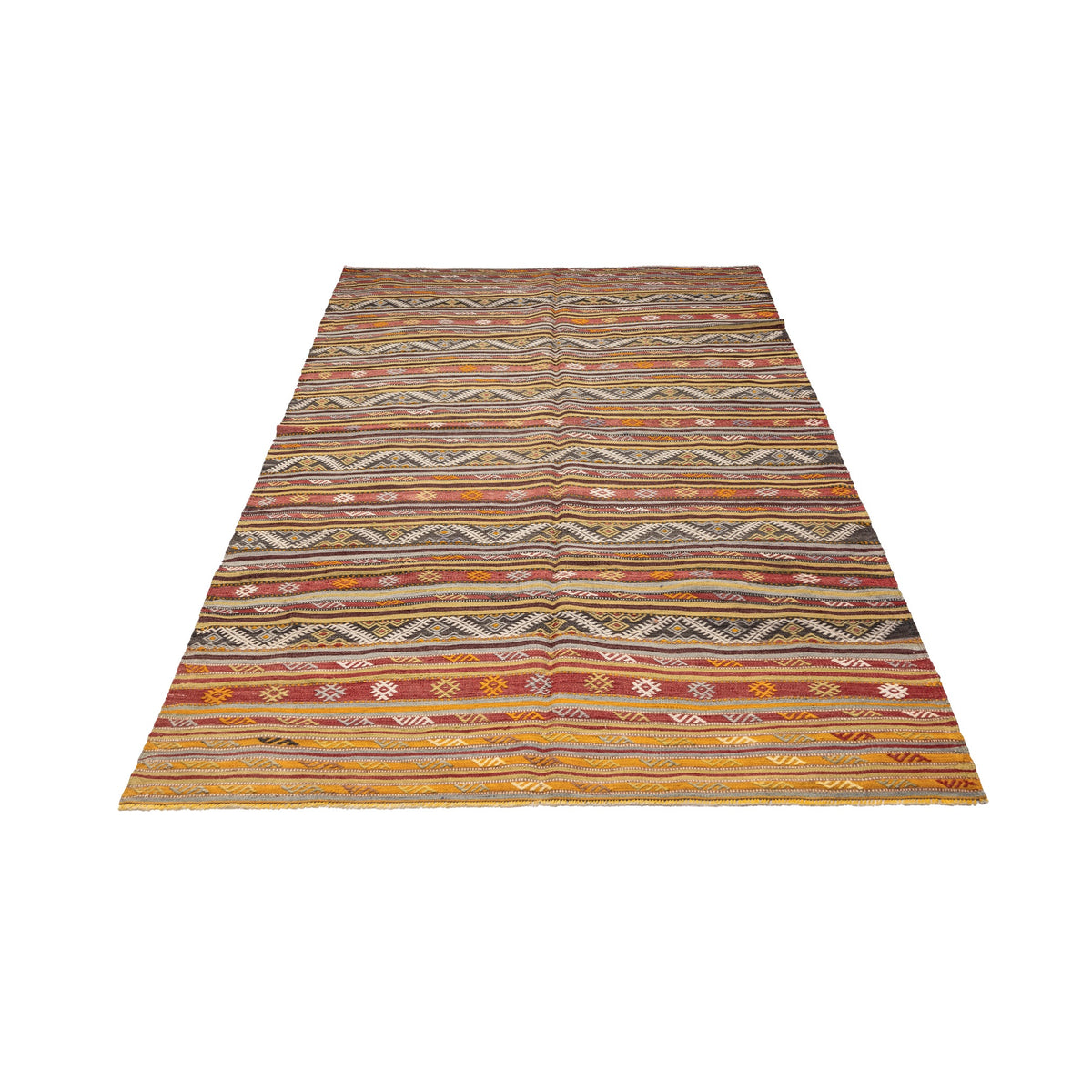 Betrun - (4'8'' x 7'10'') Vintage Turkish Kilim