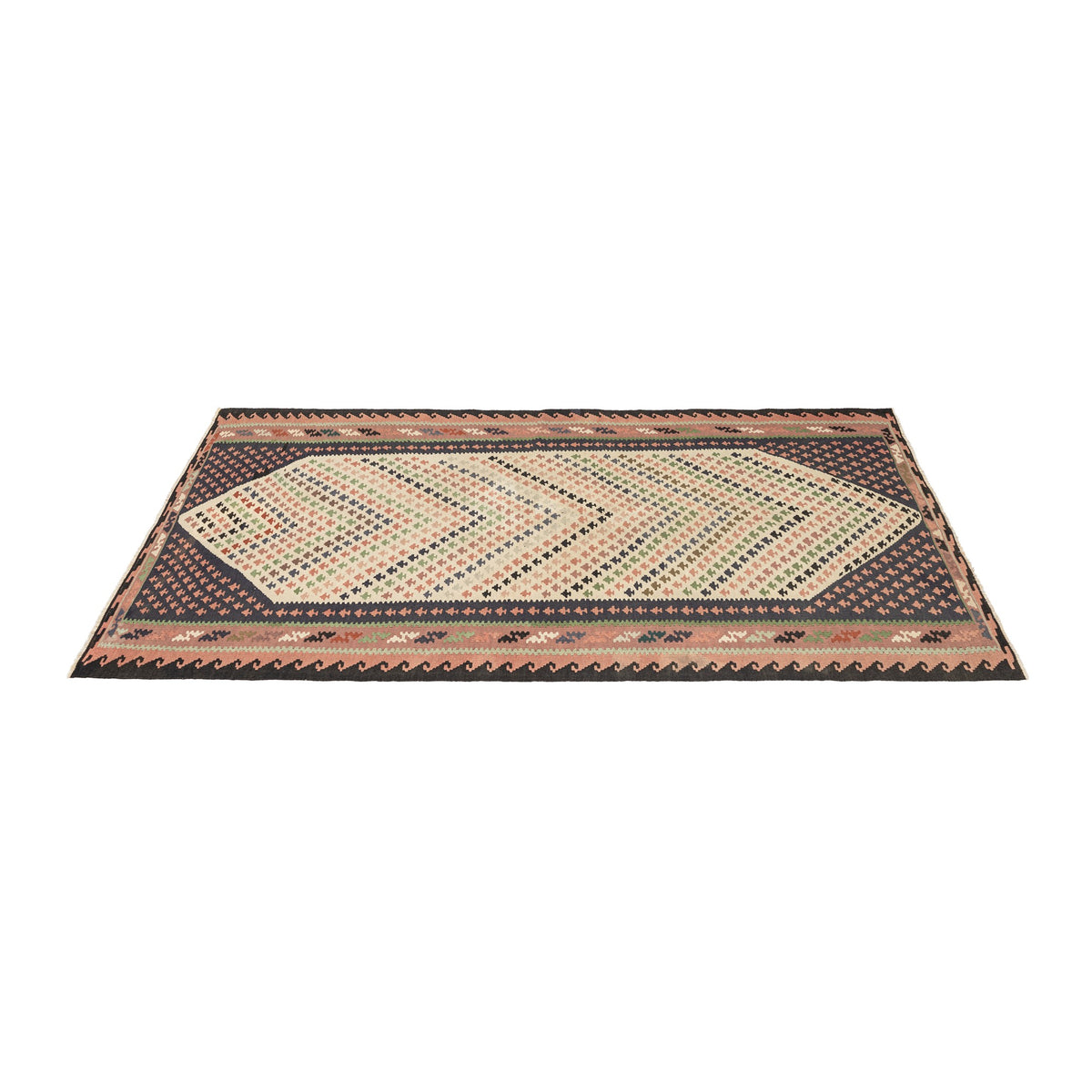 Okahan - (3'4'' x 6'7'') Vintage Turkish Kilim