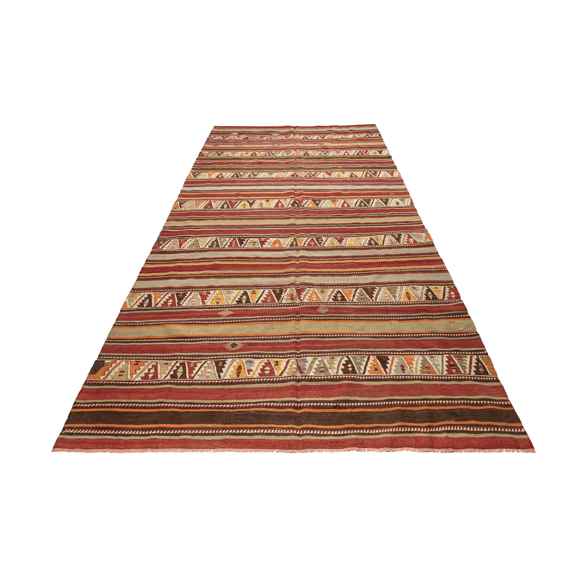 Isale - (6'1'' x 13') Vintage Turkish Kilim