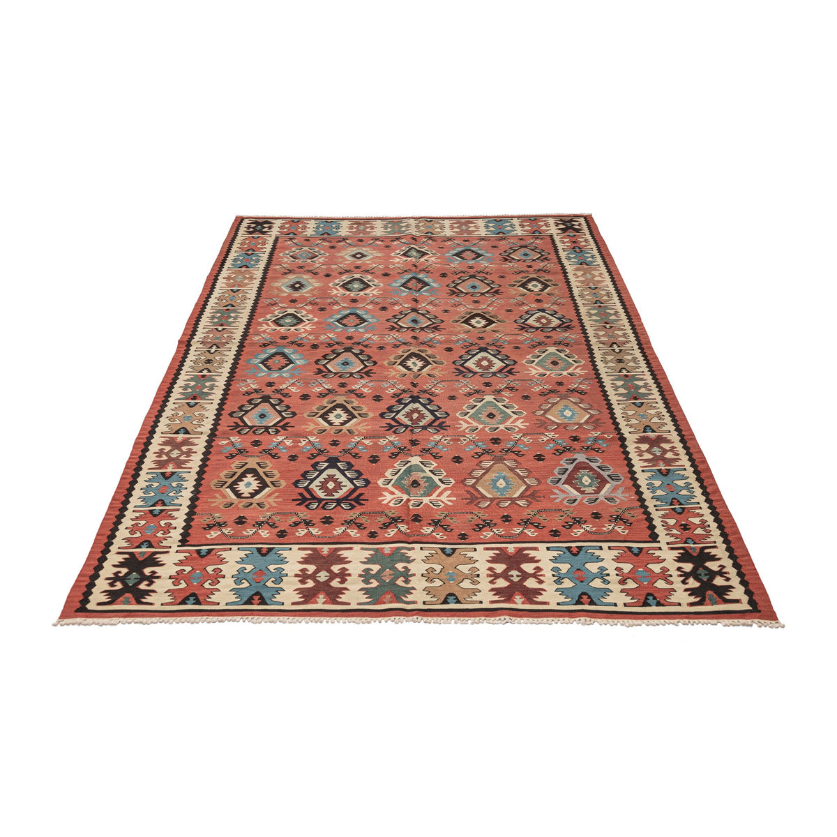 - (5'1'' x 7'9'') Oriental Turkish Kilim Rug