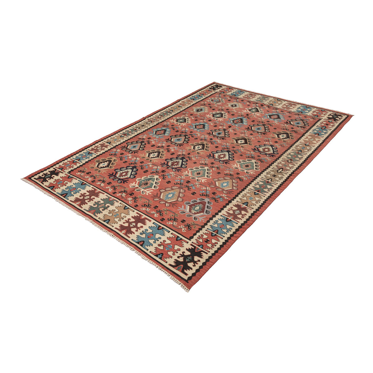 - (5'1'' x 7'9'') Oriental Turkish Kilim Rug