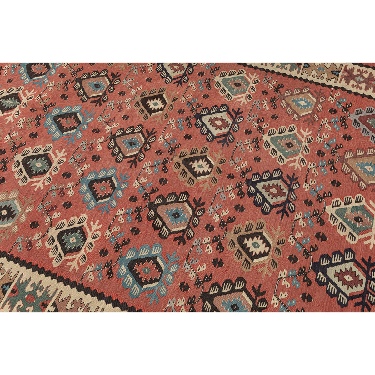 - (5'1'' x 7'9'') Oriental Turkish Kilim Rug