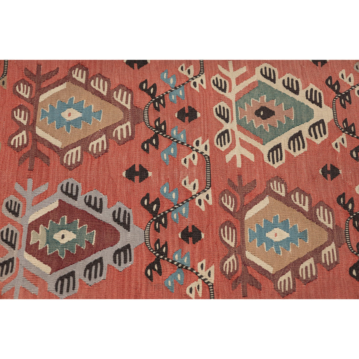 - (5'1'' x 7'9'') Oriental Turkish Kilim Rug