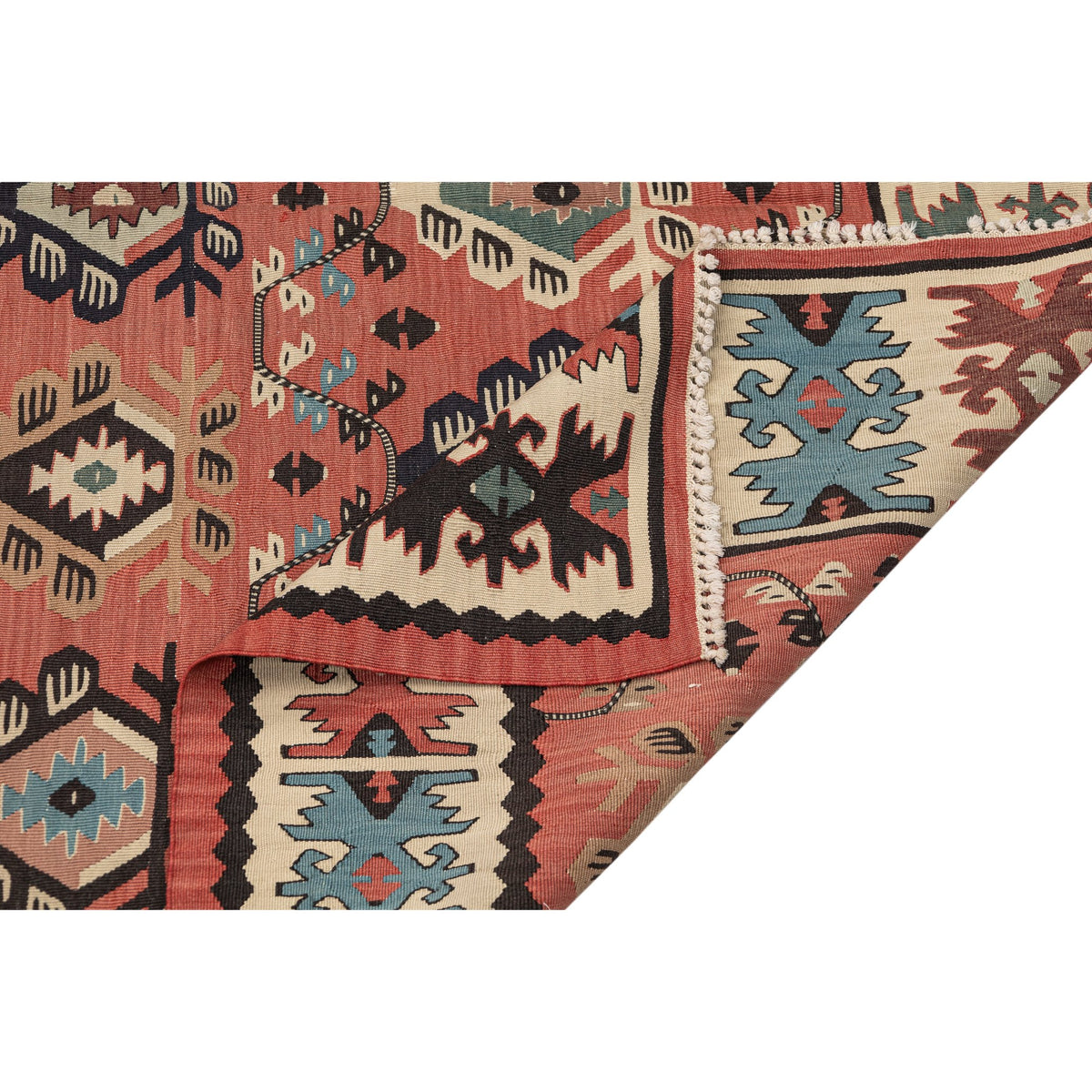 - (5'1'' x 7'9'') Oriental Turkish Kilim Rug