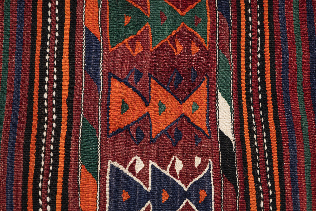 (4'11'' x 7'10'') Wool Flatweave Handwoven Kilim Rugs