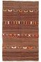 (4'3'' x 6'11'') Handwoven Vintage Kilim Rug