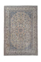 6'8" x 10' Beige Blue Vintage Turkish Large Area Rug