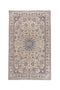 3'11" x 6'9" Beige Blue Vintage Medium Rug