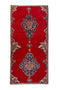 3'3" x 6'8" Vintage Turkish Red Rug