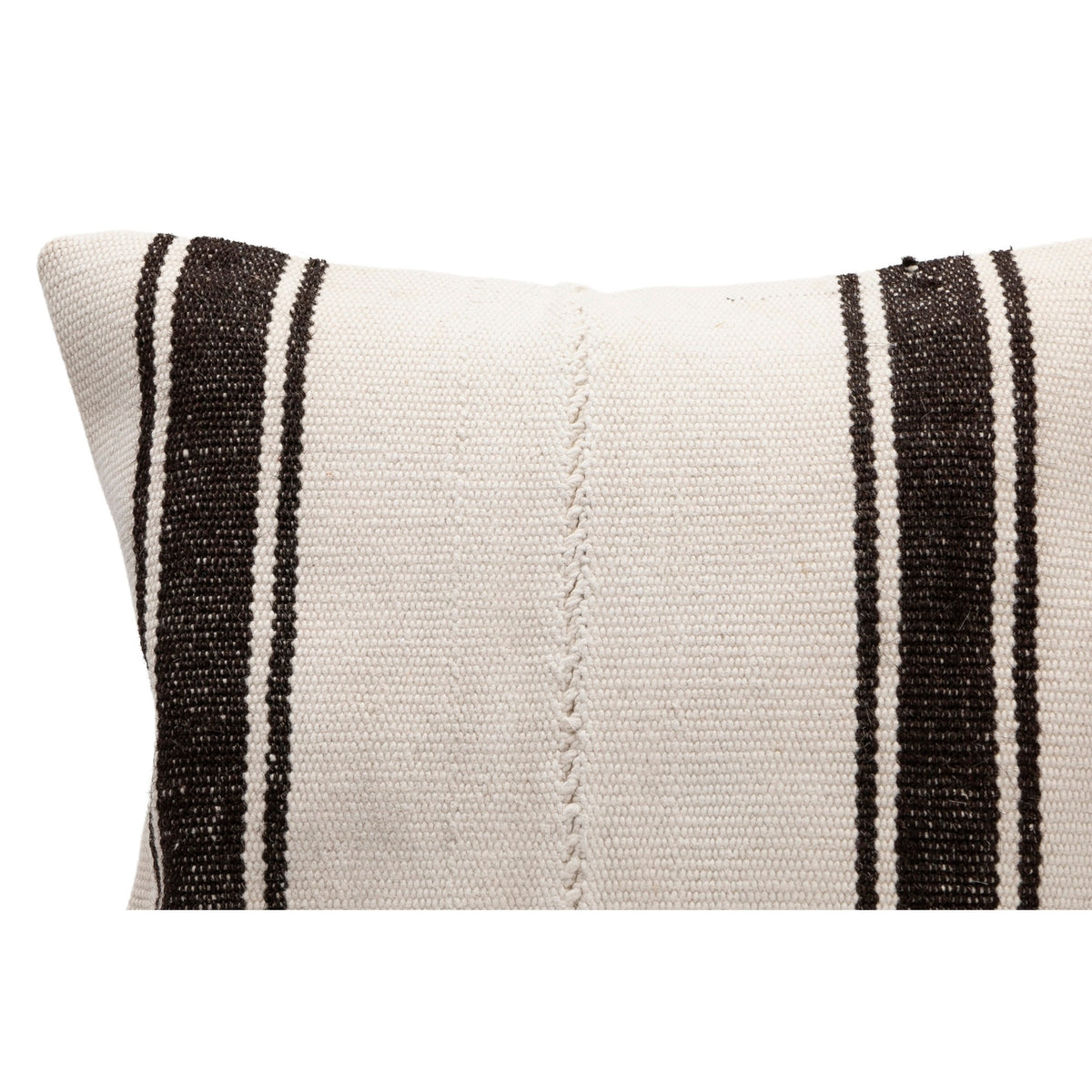 White Black Striped Pillow Cover 16" x 16"