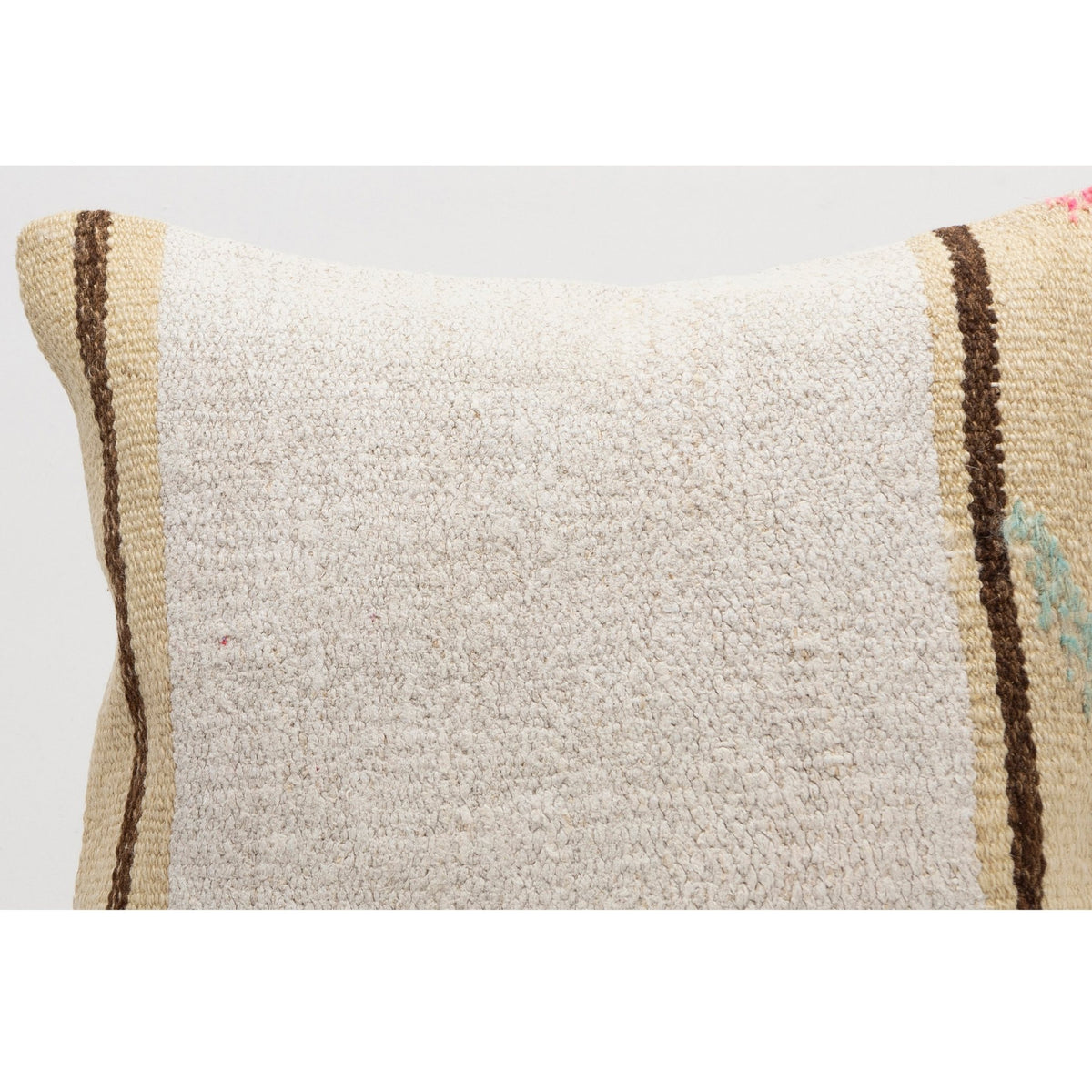 Handwoven Kilim Throw Pillow Case 16" x 16"