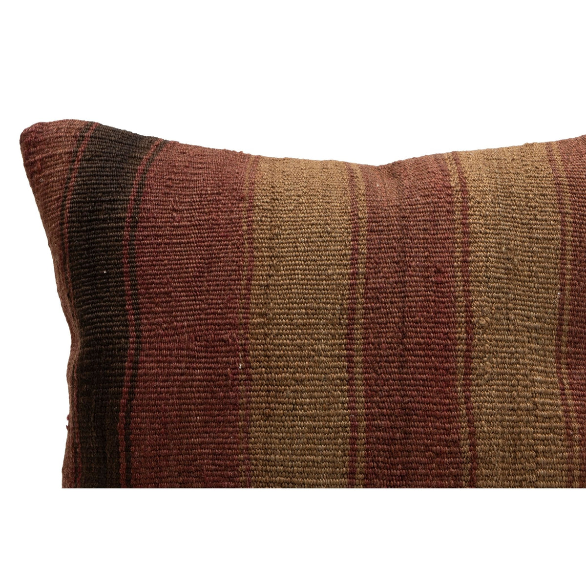 Vintage Striped Kilim Throw Pillow Case 16" x 16"