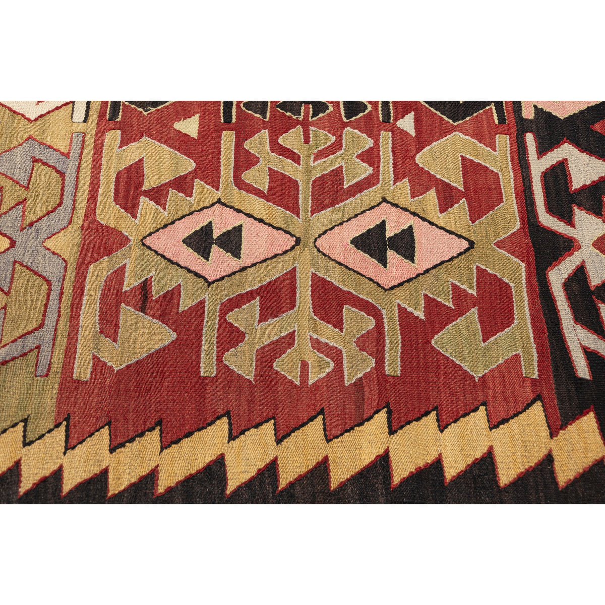 Egedia - (5'9'' x 8'2'') Vintage Turkish Kilim